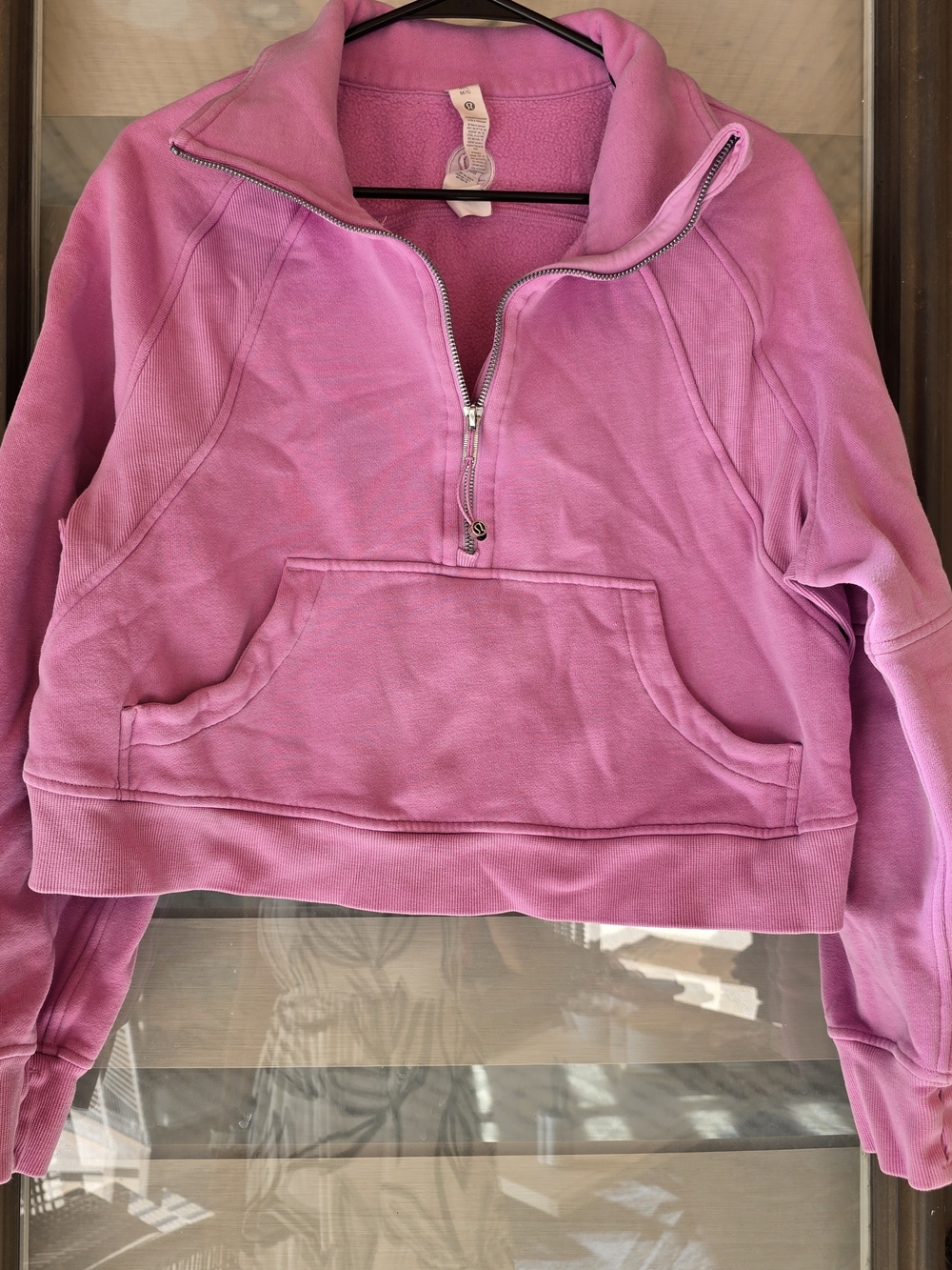 lululemon athletica Hot Pink Quarter-Zip Pullover Hoodie